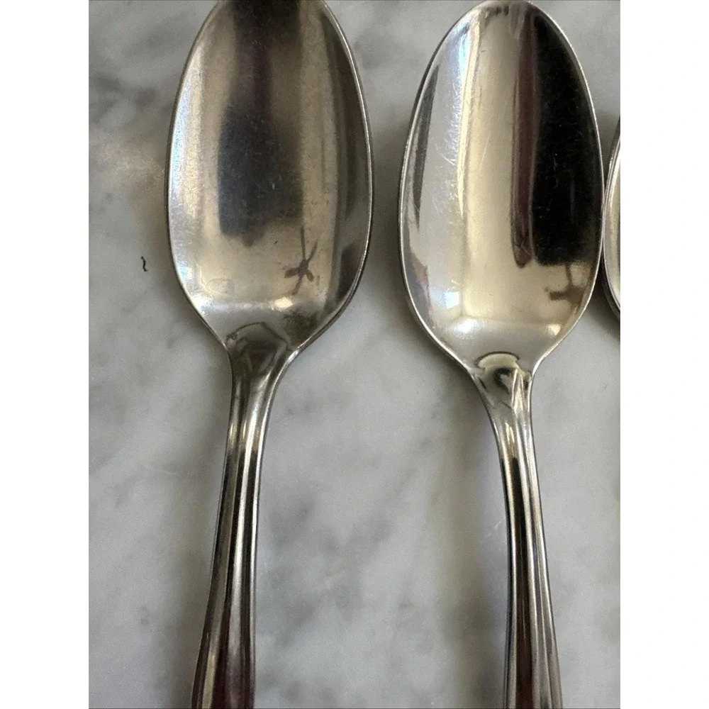 Superior Chapel Hill Stainless Steel USA Flatware 4 Teaspoons Vintage Excellent